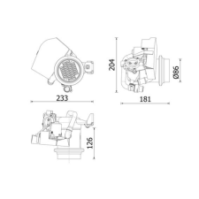 Mahle Hűtő, kipufogógáz-visszavezetés MAHLE CE 40 000P autóalkatrész