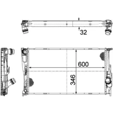 Mahle hűtő, motorhűtés CR 1085 000P autóalkatrész