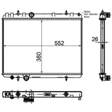 Mahle hűtő, motorhűtés CR 1144 000P autóalkatrész