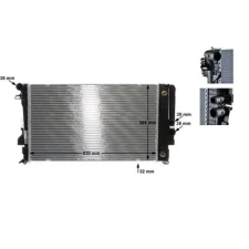 Mahle hűtő, motorhűtés CR 1173 000S autóalkatrész