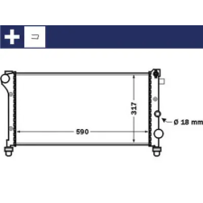 Mahle hűtő, motorhűtés CR 1452 000S autóalkatrész