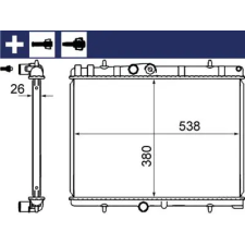 Mahle hűtő, motorhűtés CR 2014 000S autóalkatrész