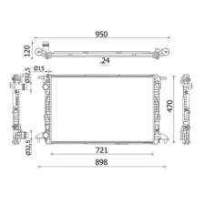 Mahle hűtő, motorhűtés CR 2179 000S autóalkatrész