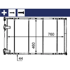 Mahle hűtő, motorhűtés CR 526 000S autóalkatrész
