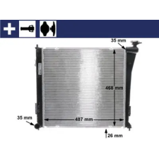 Mahle hűtő, motorhűtés CR 848 000S autóalkatrész