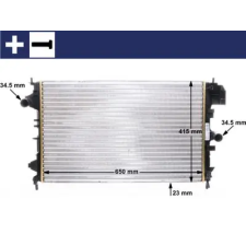 Mahle hűtő, motorhűtés CR 8 000S autóalkatrész