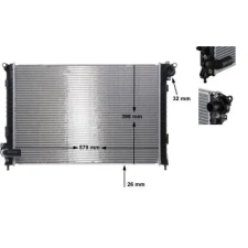 Mahle hűtő, motorhűtés CR 983 000S autóalkatrész