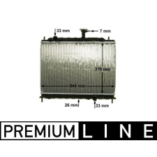 Mahle hűtő, motorhűtés MAHLE CR 1304 000P autóalkatrész