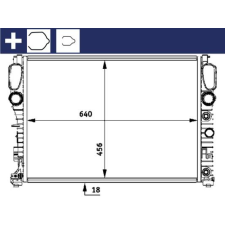 Mahle hűtő, motorhűtés MAHLE CR 512 000S autóalkatrész