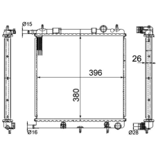 Mahle hűtő, motorhűtés MAHLE CR 556 000S autóalkatrész