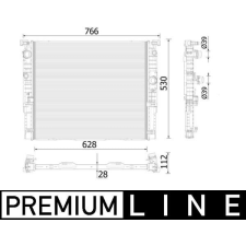 Mahle hűtő, motorhűtés MAHLE CR 937 000P autóalkatrész