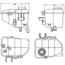 Mahle kiegyenlítőtartály, hűtőfolyadék MAHLE CRT 126 000S autóalkatrész