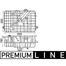 Mahle kiegyenlítőtartály, hűtőfolyadék MAHLE CRT 235 000P autóalkatrész