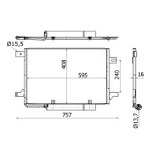 Mahle kondenzátor, klíma AC 369 000S autóalkatrész