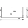 Mahle kondenzátor, klíma AC 486 000P