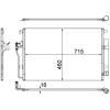 Mahle kondenzátor, klíma AC 553 001S