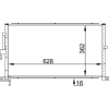 Mahle kondenzátor, klíma AC 687 001S