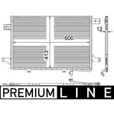 Mahle kondenzátor, klíma MAHLE AC 452 000P autóalkatrész