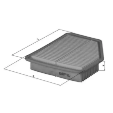 Mahle légszűrő LX 1613 autóalkatrész