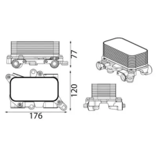 Mahle Olajhűtő, automata sebességváltó CLC 445 000S autóalkatrész