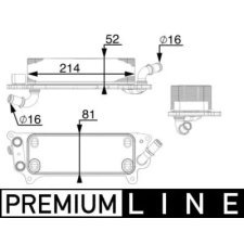 Mahle Olajhűtő, automata sebességváltó CLC 77 000P autóalkatrész