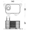 Mahle Olajhűtő, motorolaj CLC 185 000S