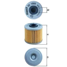 Mahle olajszűrő OX 1093 autóalkatrész