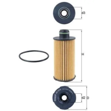 Mahle olajszűrő OX 1219D autóalkatrész