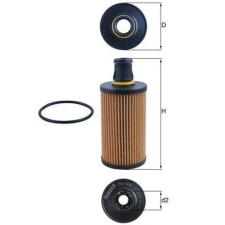 Mahle olajszűrő OX 1338D autóalkatrész