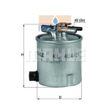 MAHLE ORIGINAL (KNECHT) MAHLE ORIGINAL KL404/25 üzemanyagszűrő üzemanyagszűrő