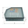 MAHLE ORIGINAL (KNECHT) MAHLE ORIGINAL LX1250 levegőszűrő