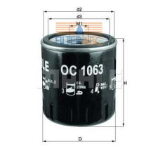 MAHLE ORIGINAL (KNECHT) MAHLE ORIGINAL OC1063 olajszűrő olajszűrő