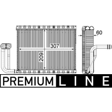 Mahle párologtató, klímaberendezés MAHLE AE 104 000P autóalkatrész