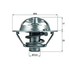 Mahle termosztát, hűtőfolyadék TX 118 82D autóalkatrész