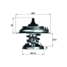 Mahle termosztát, hűtőfolyadék TX 29 85D autóalkatrész