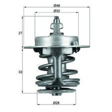 Mahle termosztát, hűtőfolyadék TX 63 83 autóalkatrész