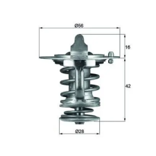 Mahle termosztát, hűtőfolyadék TX 83 76D autóalkatrész