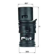 Mahle termosztát, olajhűtő MAHLE TO 7 75 autóalkatrész