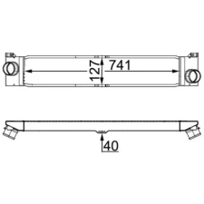 Mahle töltőlevegő-hűtő CI 157 000S autóalkatrész