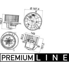 Mahle Utastér-ventilátor AB 148 000P autóalkatrész
