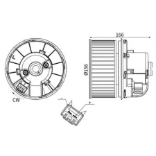 Mahle Utastér-ventilátor AB 245 000S autóalkatrész