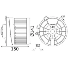Mahle Utastér-ventilátor AB 481 000S autóalkatrész