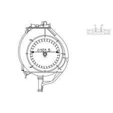 Mahle Utastér-ventilátor MAHLE AB 266 000S autóalkatrész