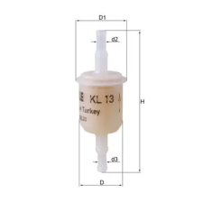 Mahle Üzemanyagszűrő KL 13 OF autóalkatrész