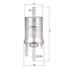 Mahle Üzemanyagszűrő KL 572 autóalkatrész