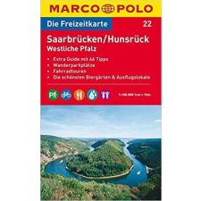 MAIRDUMONT 22. Saarbrücken turista térkép Marco Polo 1:100 000 Hunsrüch térkép térkép