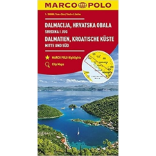 MAIRDUMONT Dalmácia térkép Marco Polo 1:200 000, Horvát tengerpart térkép térkép