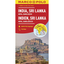 MAIRDUMONT India autótérkép Marco Polo, Sri Lanka autós térkép 1:2 500 000 térkép