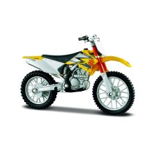 Maisto Suzuki RM-Z250 Fém motor modell állvánnyal 1:18 (10139300/77489) autópálya és játékautó