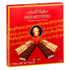  Maitre Truffont Mozartsticks -marcipán és pisztácia krémmel töltött étcsokoládé táblácskák 200g csokoládé és édesség
